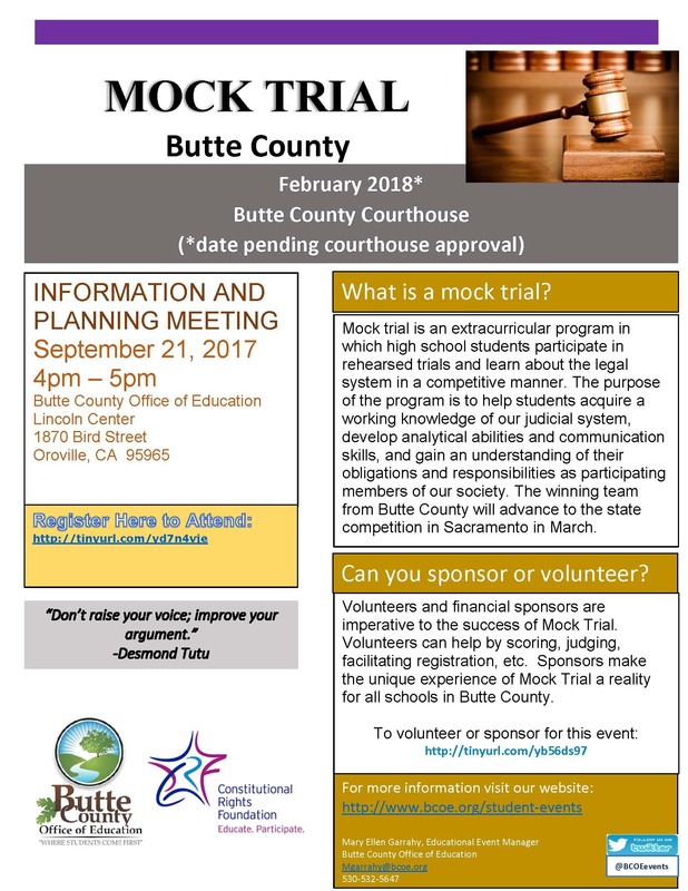 Mock Trial - Get Involved